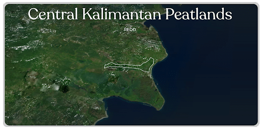 Central Kalimantan Peatlands map.