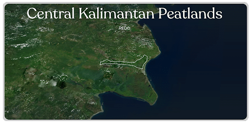 Central Kalimantan Peatlands map.